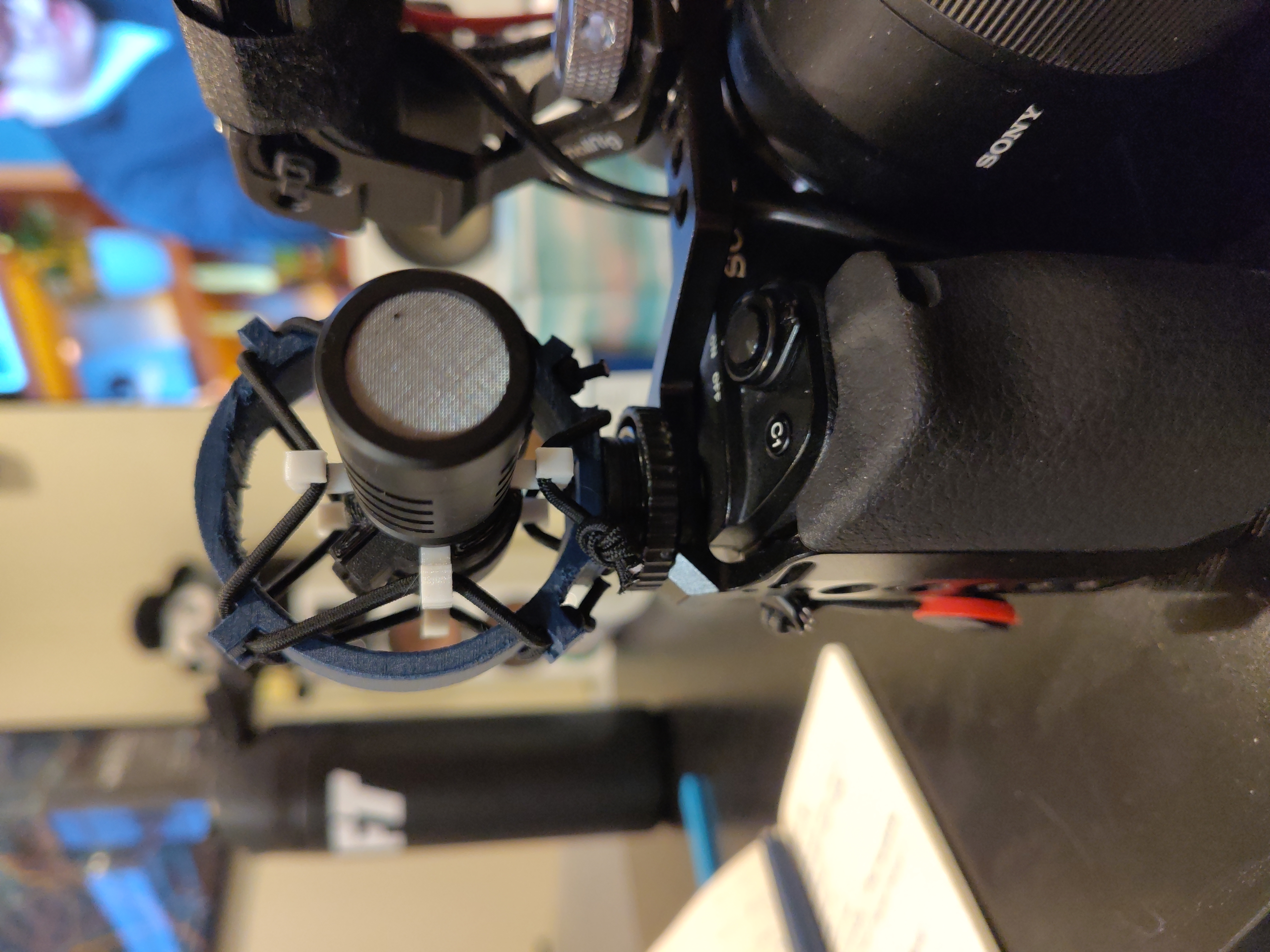 mini shock mount for Boya mm1 shotgun mic