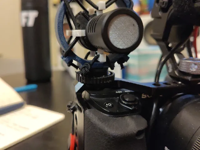 mini shock mount for Boya mm1 shotgun mic