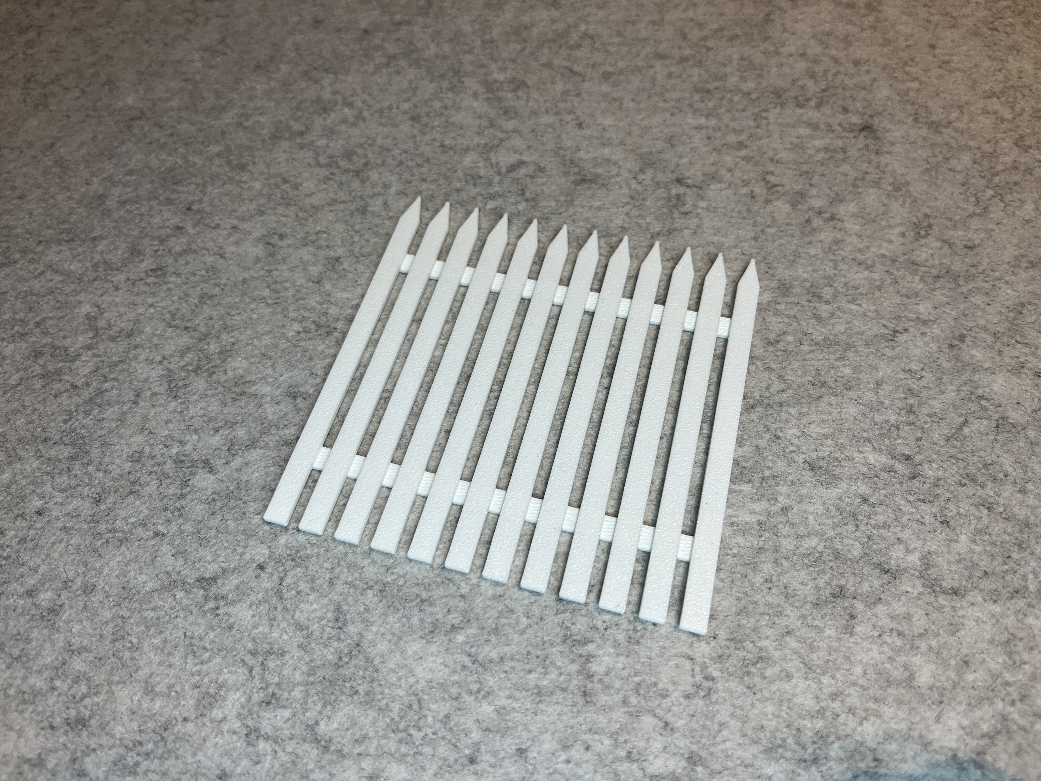 Fence for dollhouse miniature house scale 1:18
