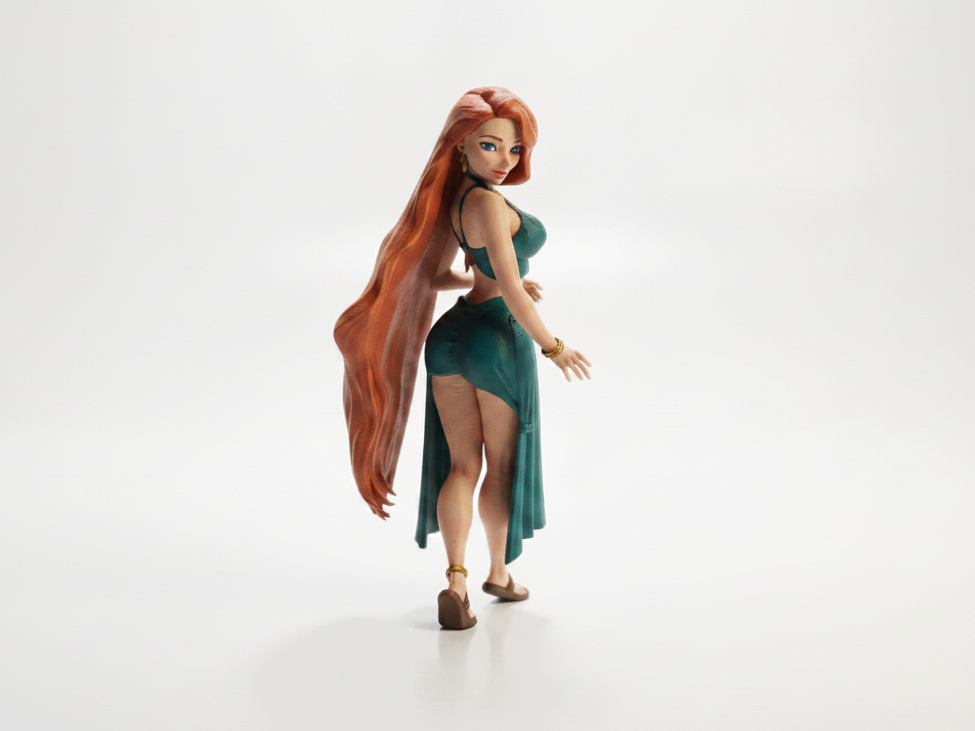 Elsa Frozen Figurine Cartoons Animation 3D Printable