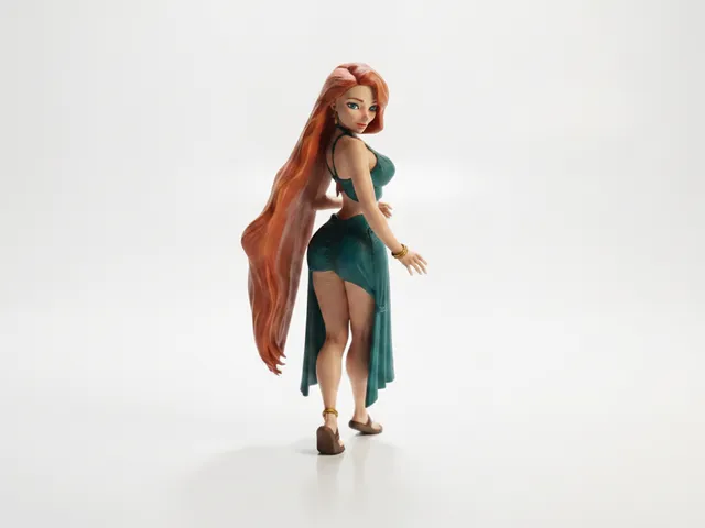 Elsa Frozen Figurine Cartoons Animation 3D Printable