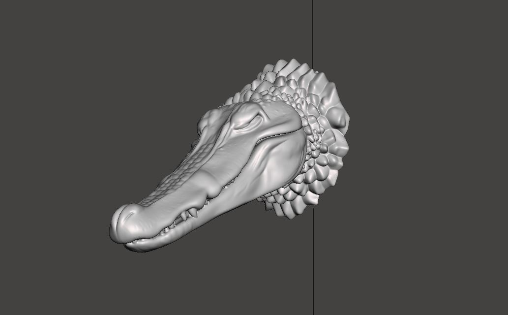 Alligator head - Wall Trophy — thumbnail 2