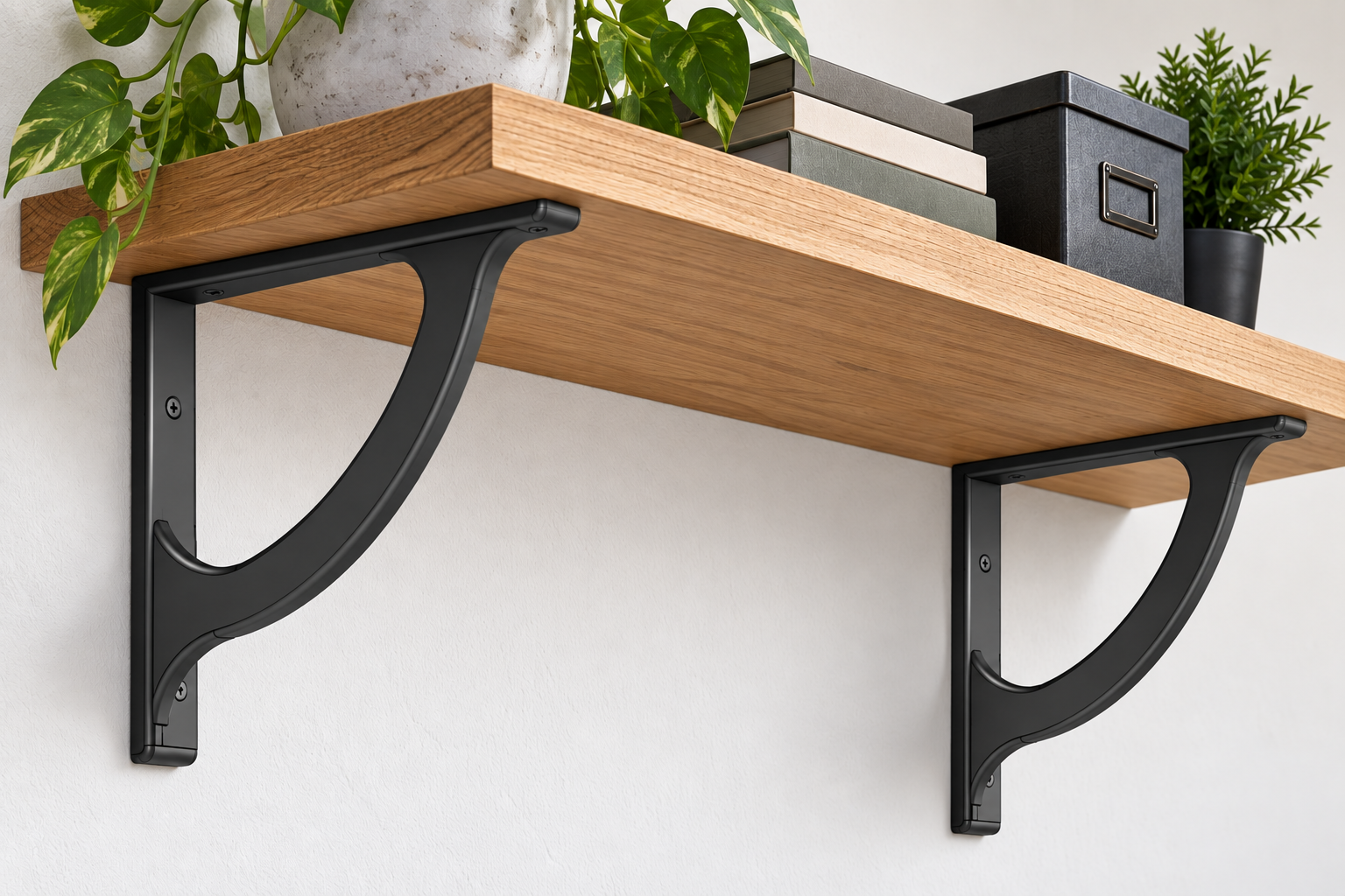 Simple Arch Shelf Bracket – 200mm