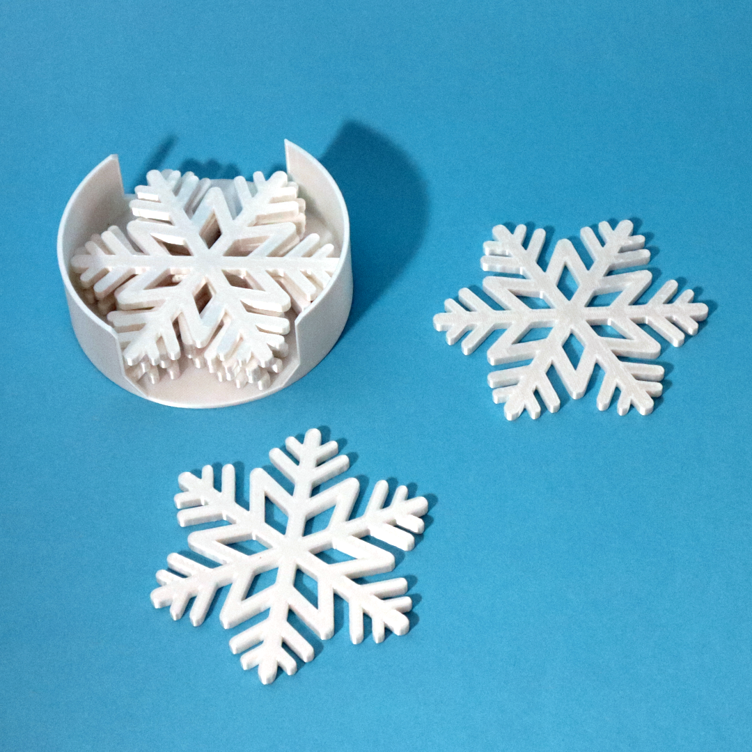 Miniatura 2 do modelo 3D Snowflake coaster
