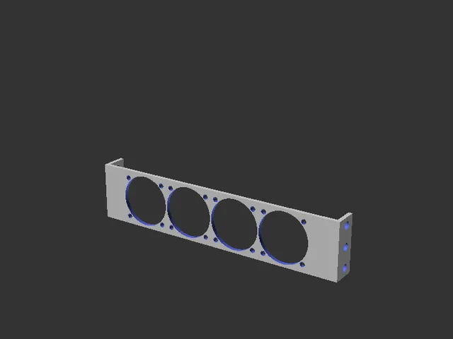 Fan side mount generator for 10 inch racks