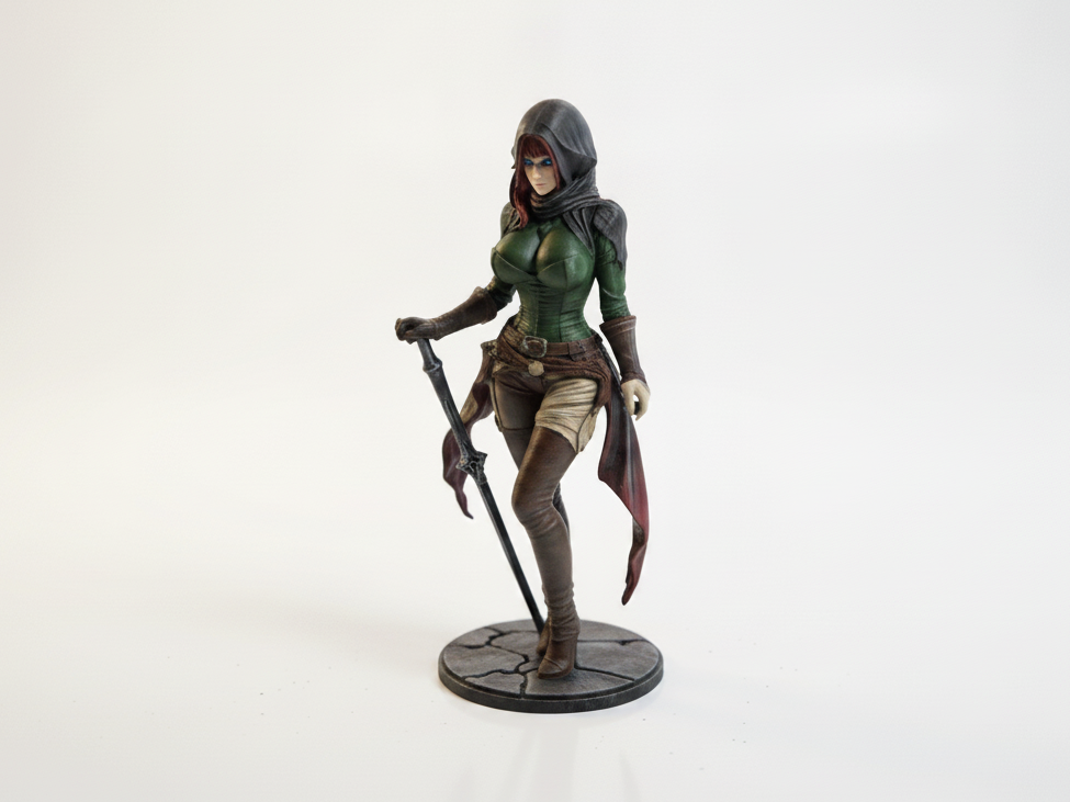 Sword Woman Warrior Figurine Miscellaneous 3D Printable