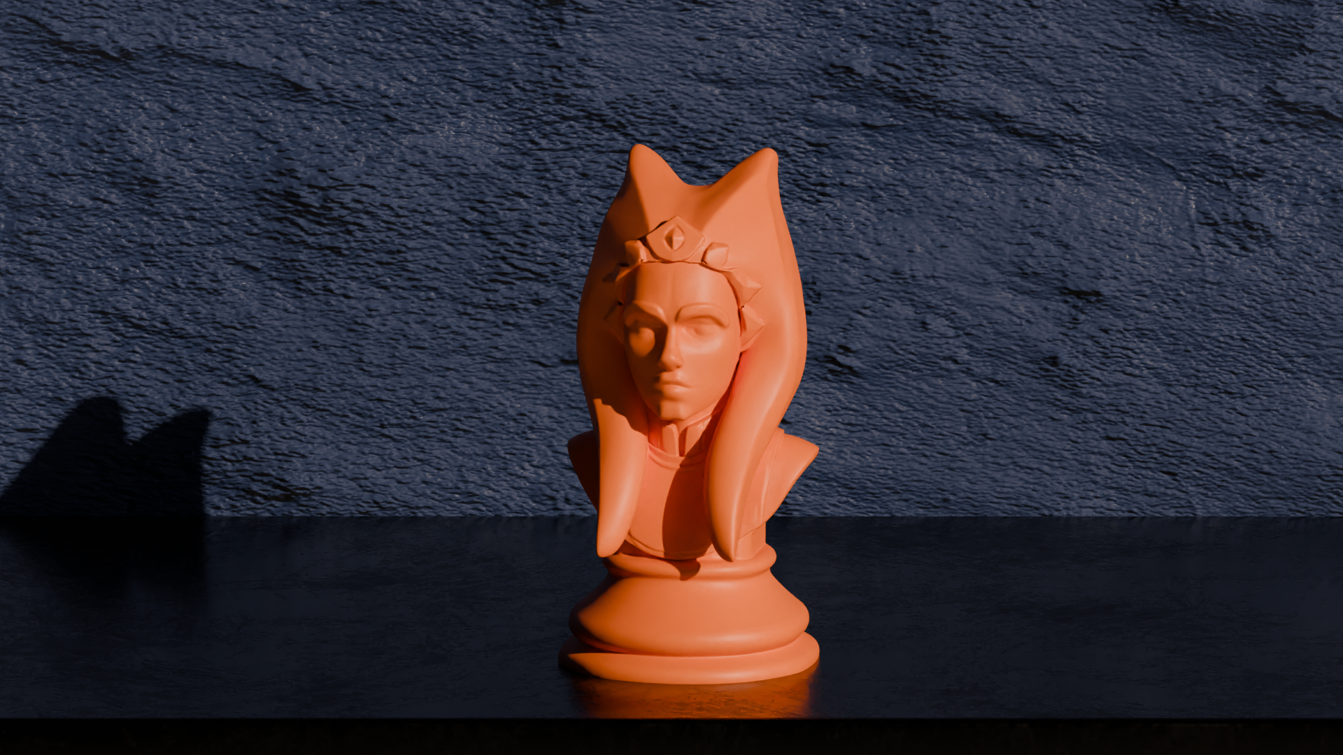 Ahsoka Bust - Star Wars Home Decor 3D model