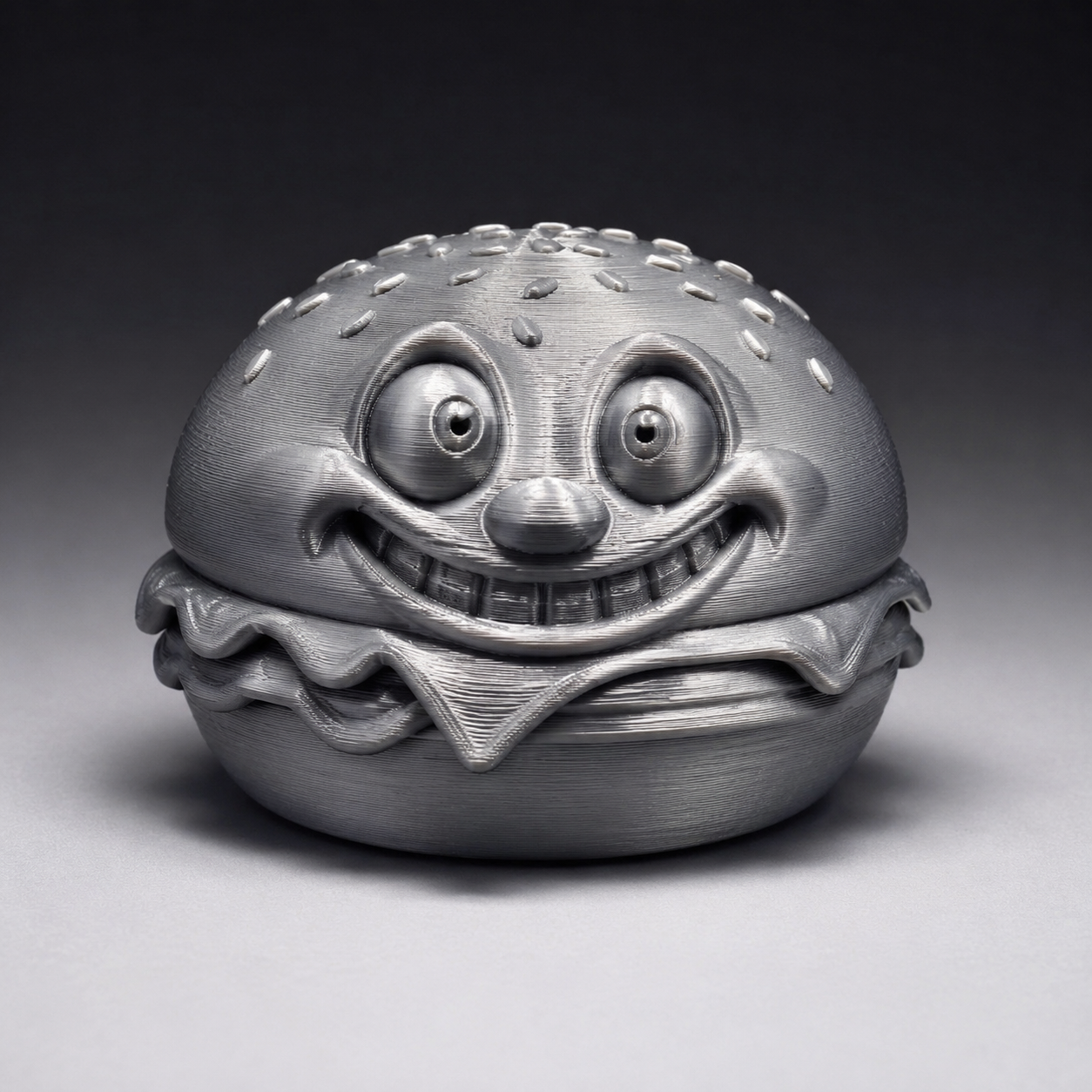 Hamburger-Figur mit Gesicht - Hamburger figure with face