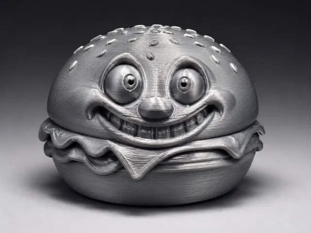 Hamburger-Figur mit Gesicht - Hamburger figure with face