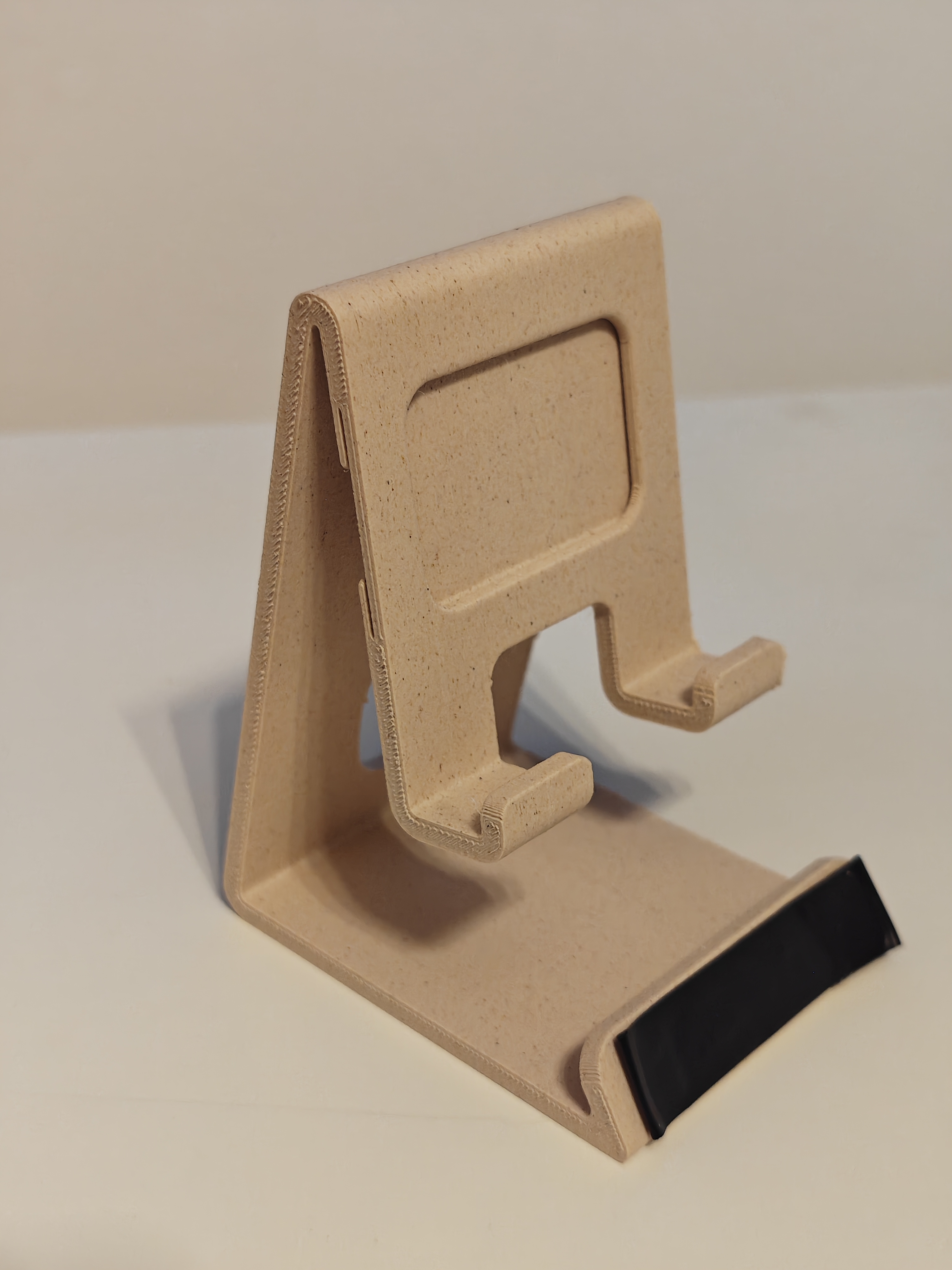 Phone stand with picture support