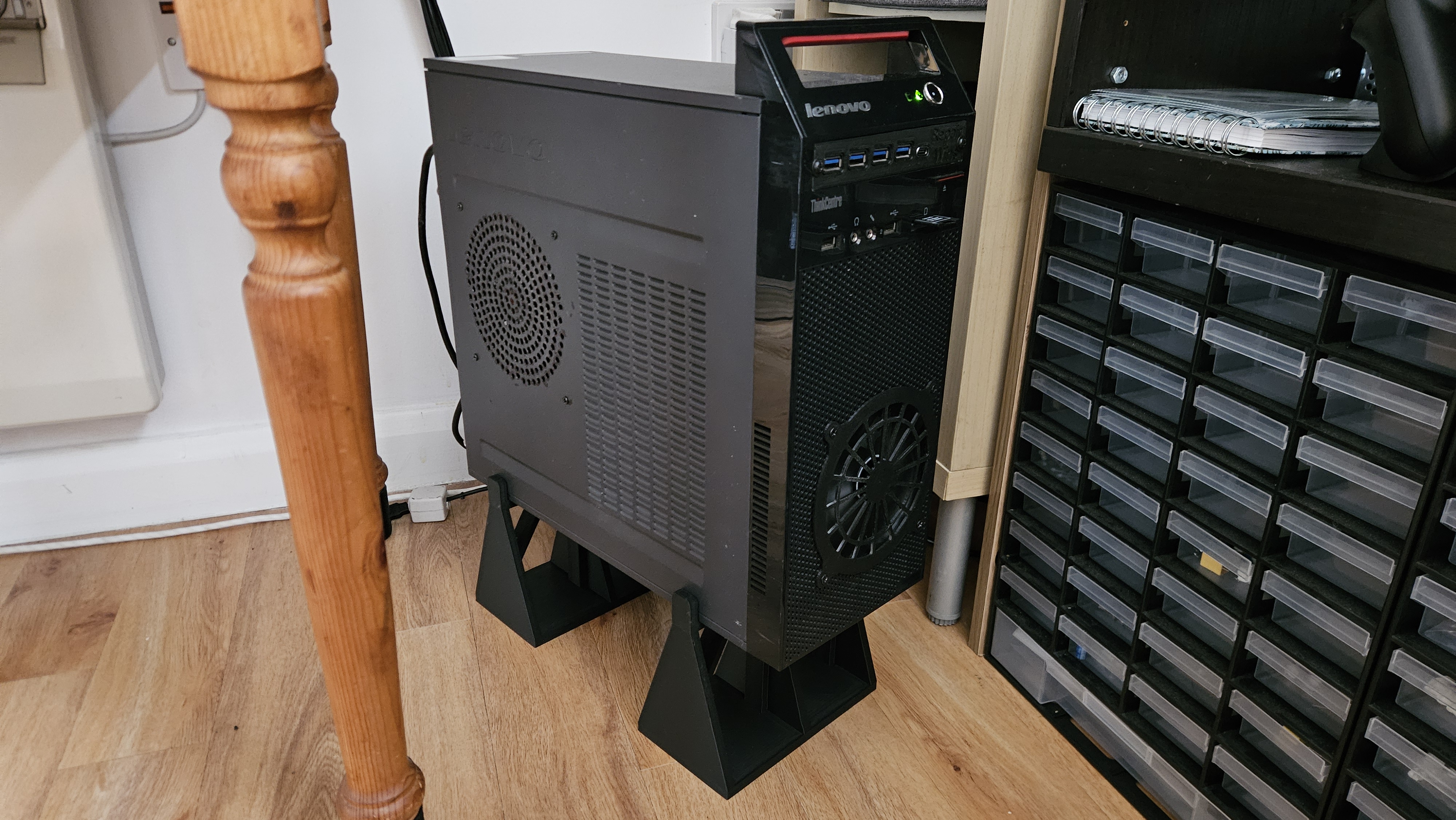 Mini Tower Computer Stand for 160mm Wide PC or Thinner (No Supports)