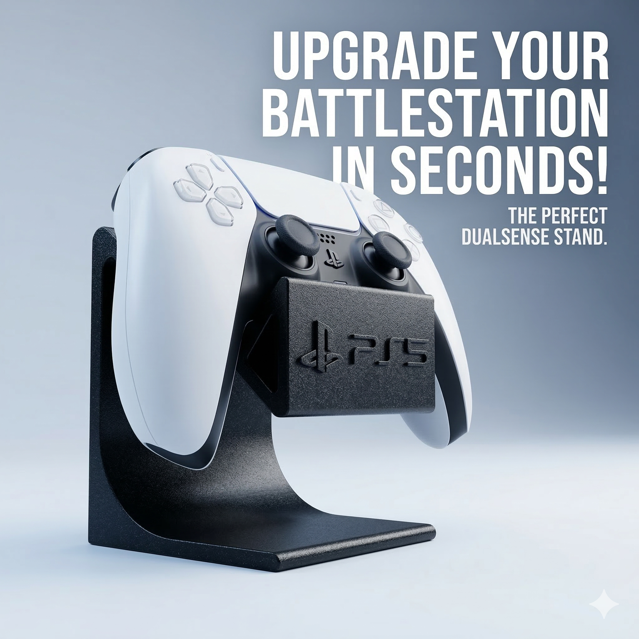DualSense PS5 Controller Display Stand | Minimalist Gaming Mount