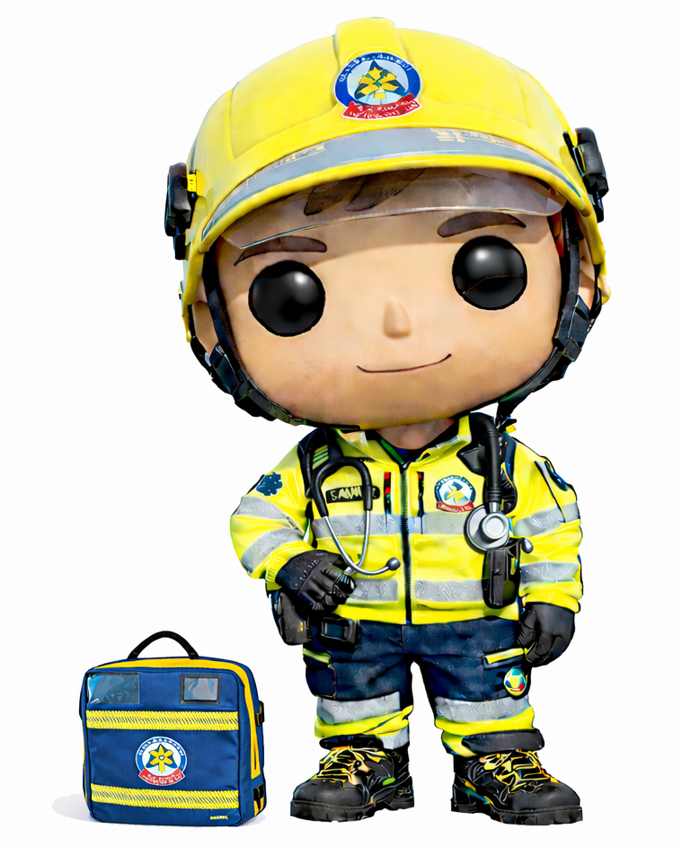 Figura tipo Funko de un sanitario del SAMUR
