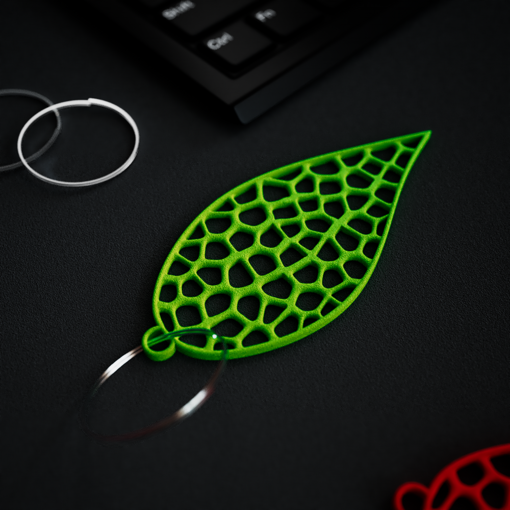 3D Printable Abstract Leaf Key Organizer | Keychain