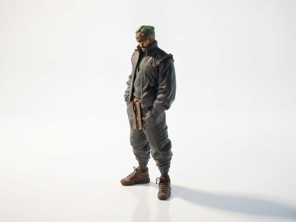 Ken Hooded Figure Sculpture 3D Printable