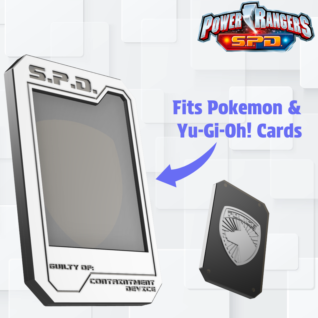 Pokemon & YuGiOh! Card Holder - Power Rangers SPD Containment Card