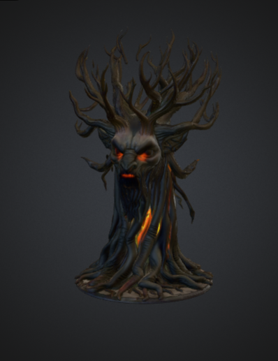 Infernal Living Tree – Dark Fantasy Possessed Forest Spirit