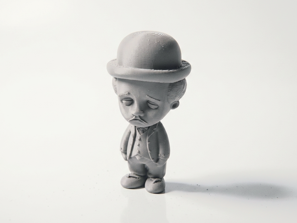 Sad Man Figurine Melancholy Character 3D Printable