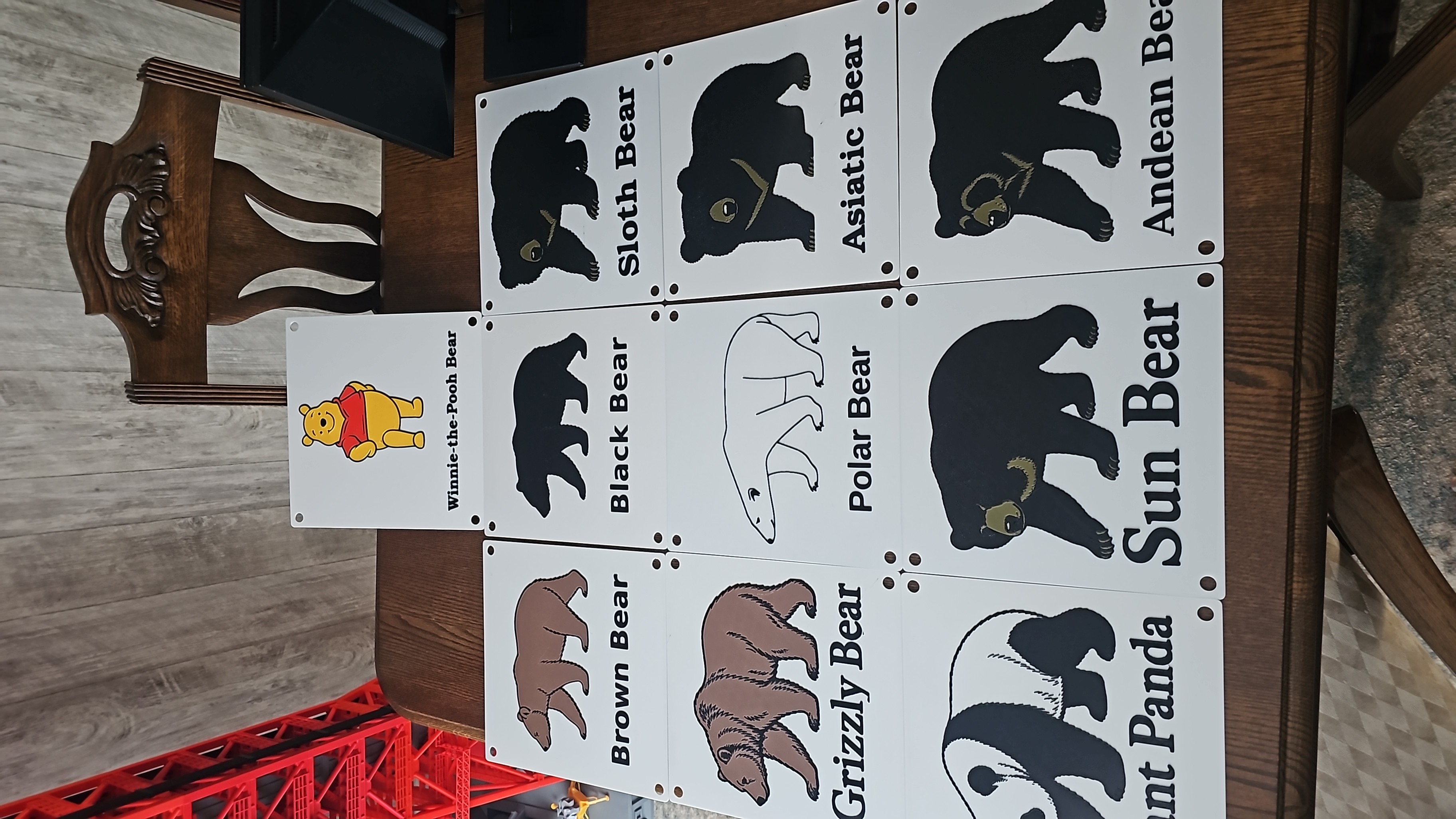 Bear signs for Scouts activities