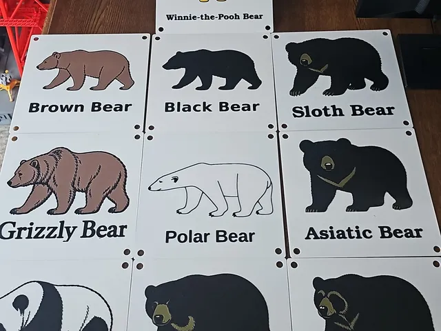 Bear signs for Scouts activities
