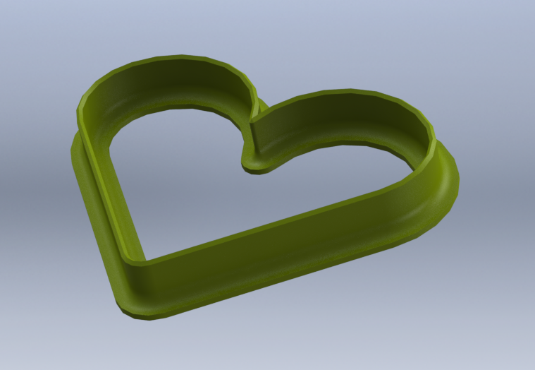 Heart cookie mold