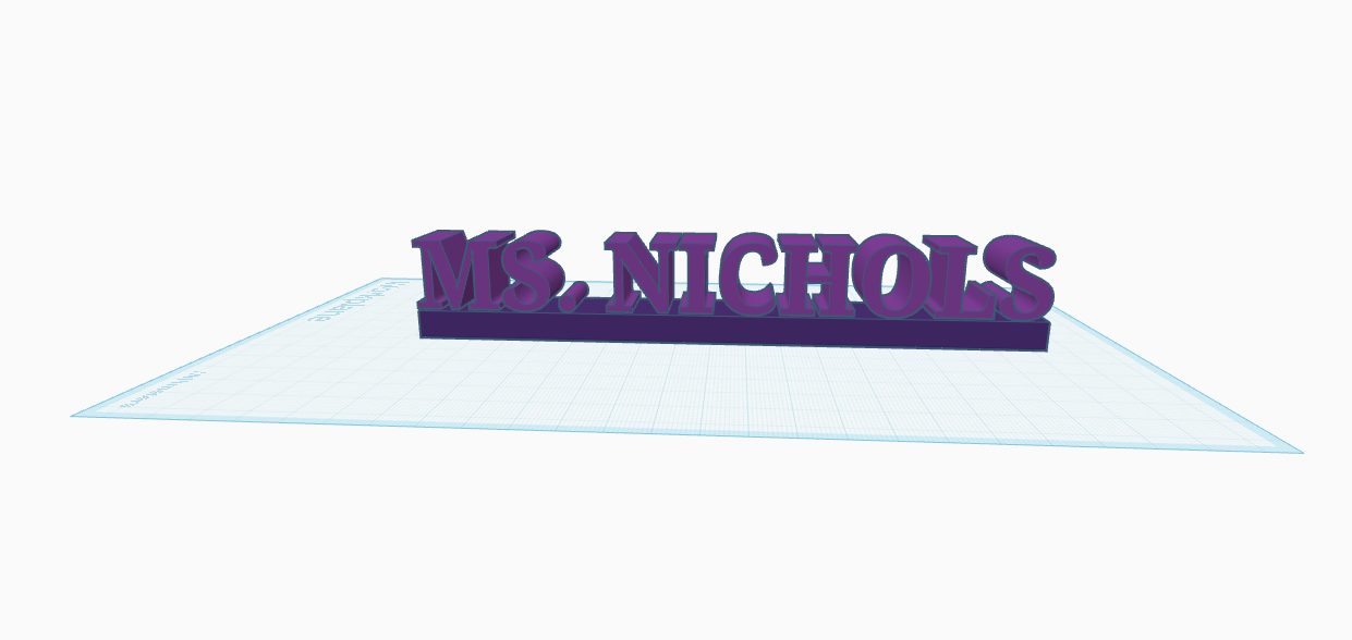 Name plate