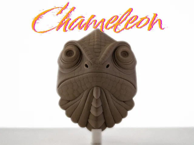 Chameleon Head – Ready-to-Hang Wall Sculpture
