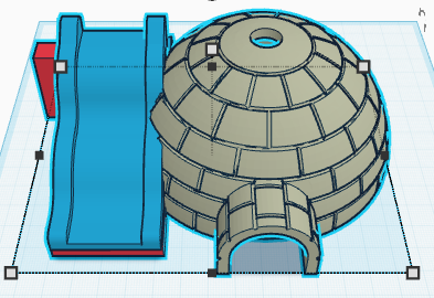 Igloo with slide