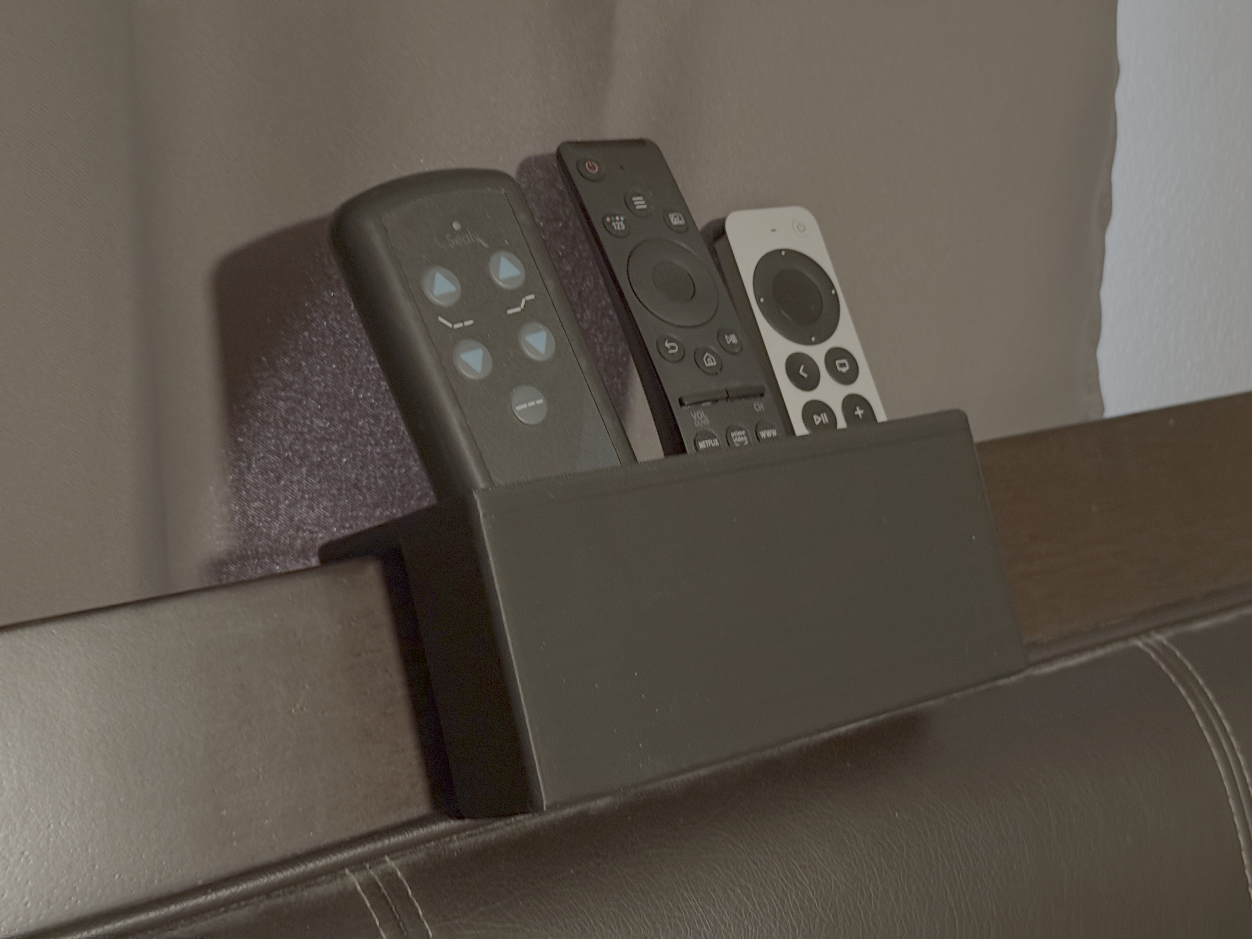 Remote Caddy for headboard