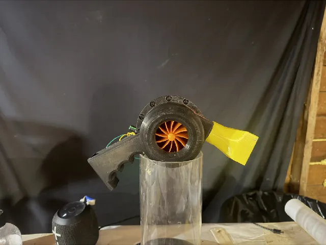 TURBO BLOWER 9000 V1 – Compact 3D Printed Centrifugal Blower