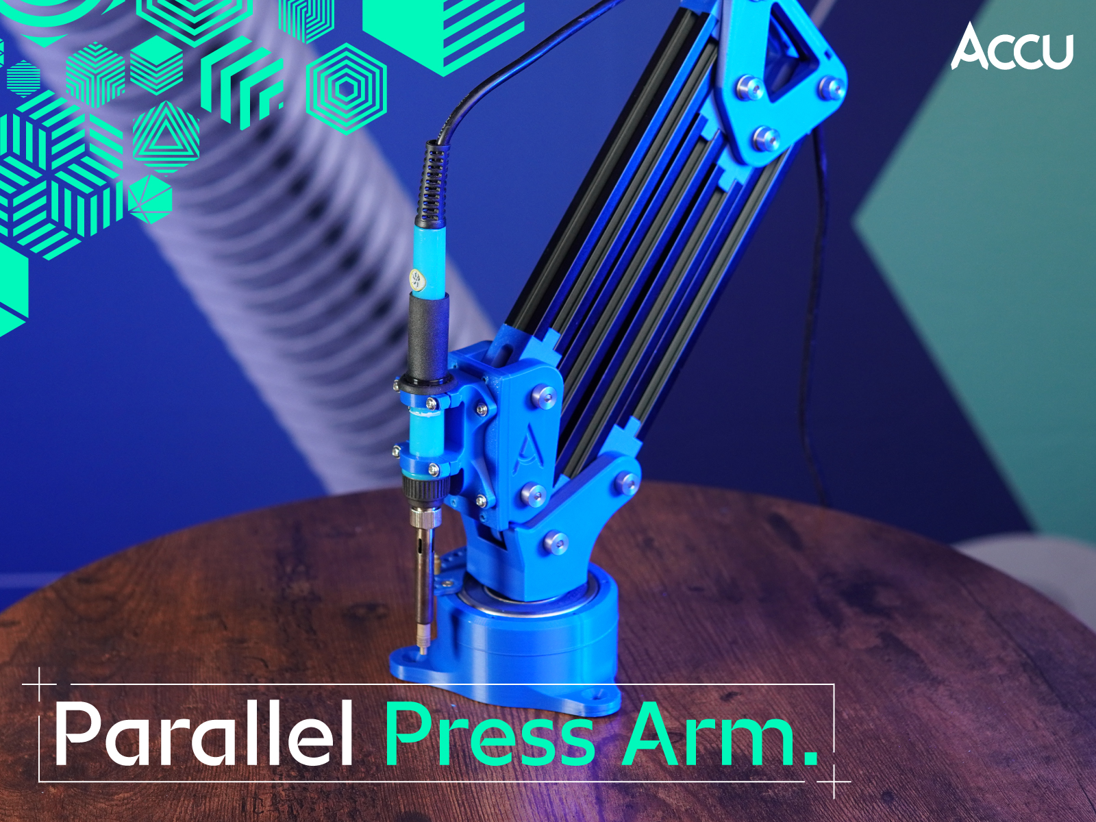 Accu Parallel Press Arm - Heat Press Insert & Thread Tap Attachments