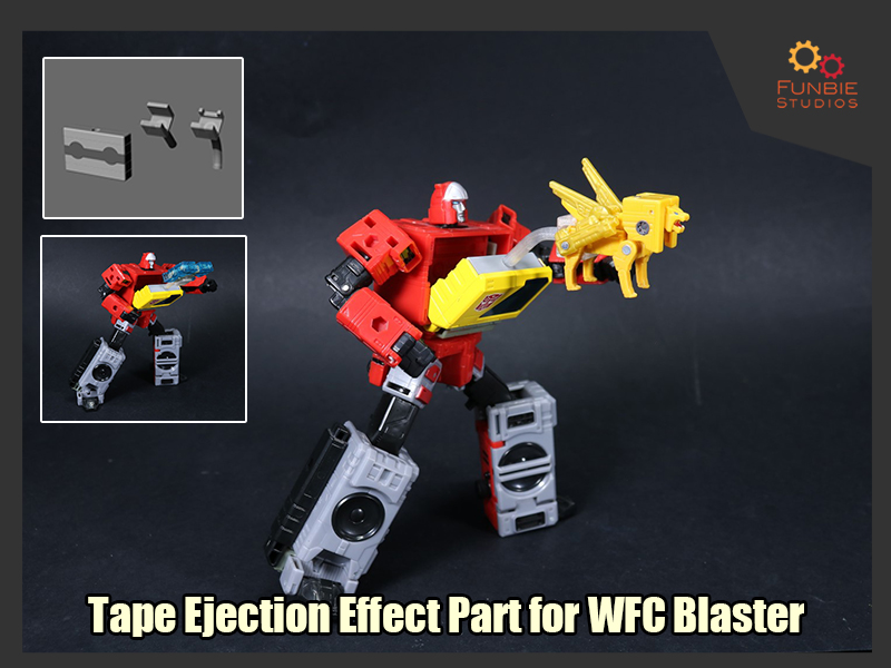 Tape Ejection Effect Part for Transformers WFC Blaster
