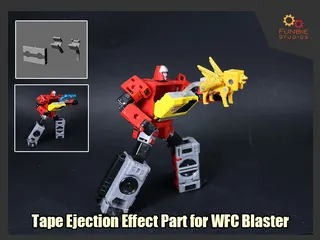 Tape Ejection Effect Part for Transformers WFC Blaster