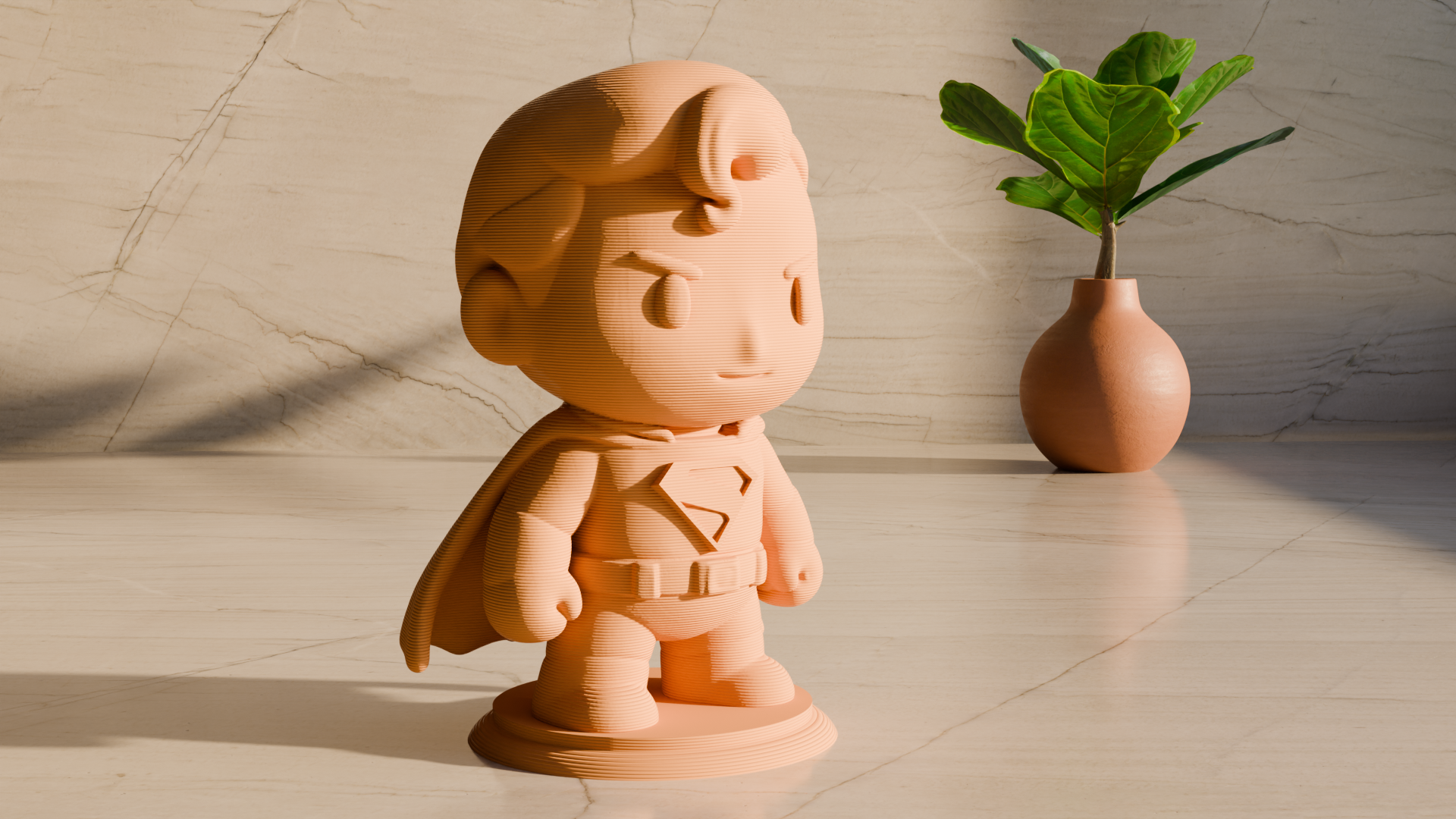 Cute Superman Figurine