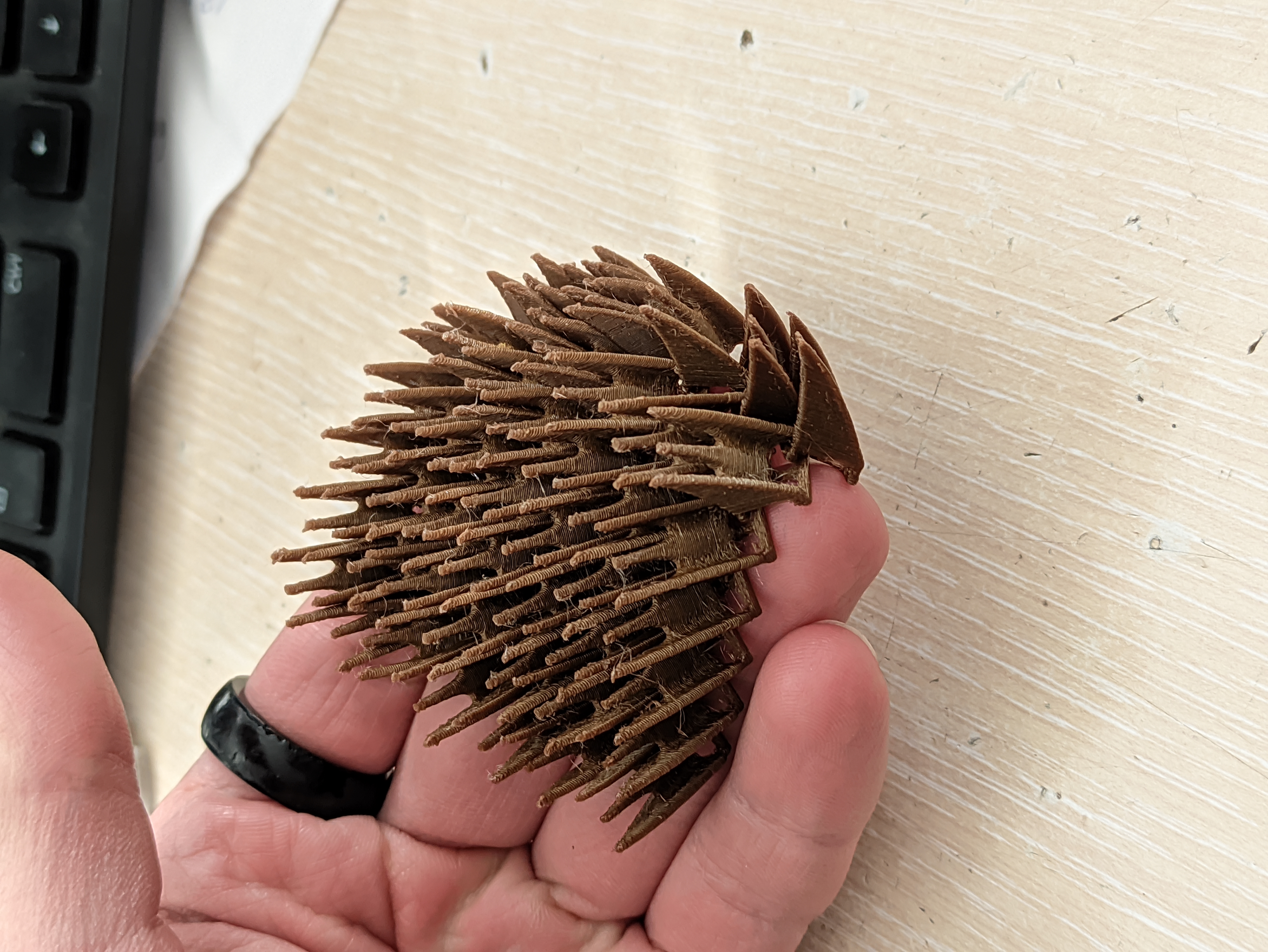 Hedgehog spikes fabric