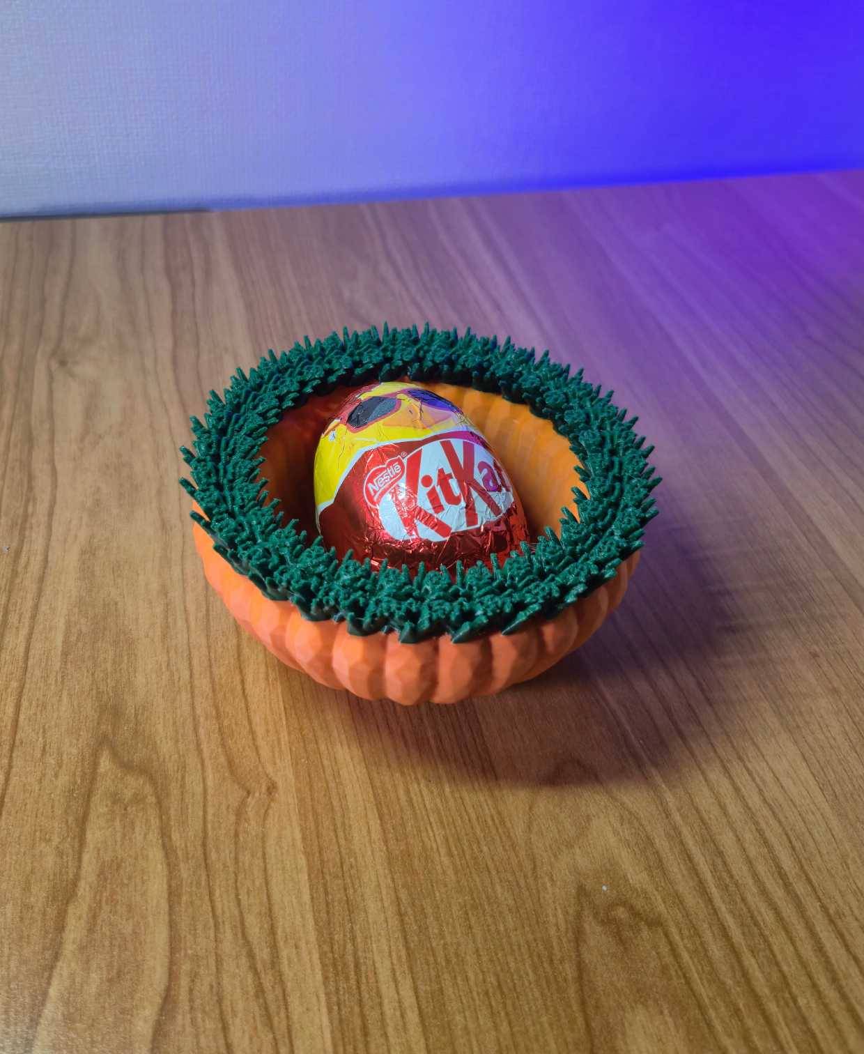 Carrot Patch Snack Bowl with Grass Rim