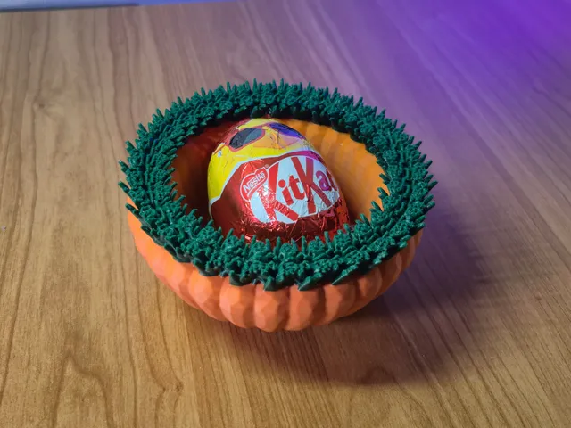 Carrot Patch Snack Bowl with Grass Rim
