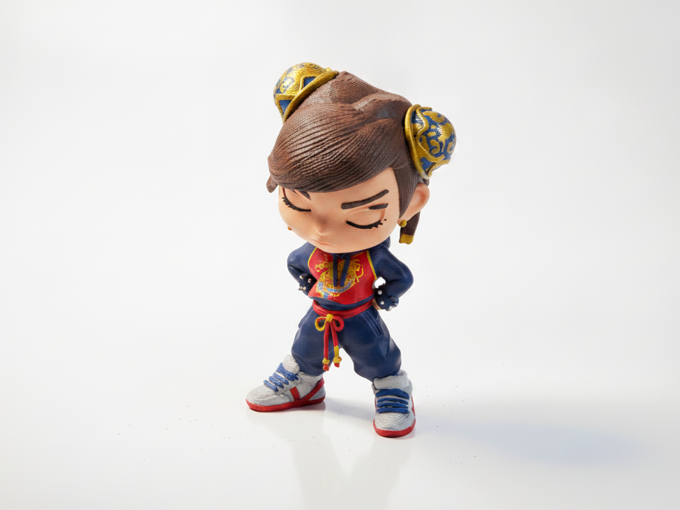 Chibi Chun Li Figurine Street Fighter 3D Printable