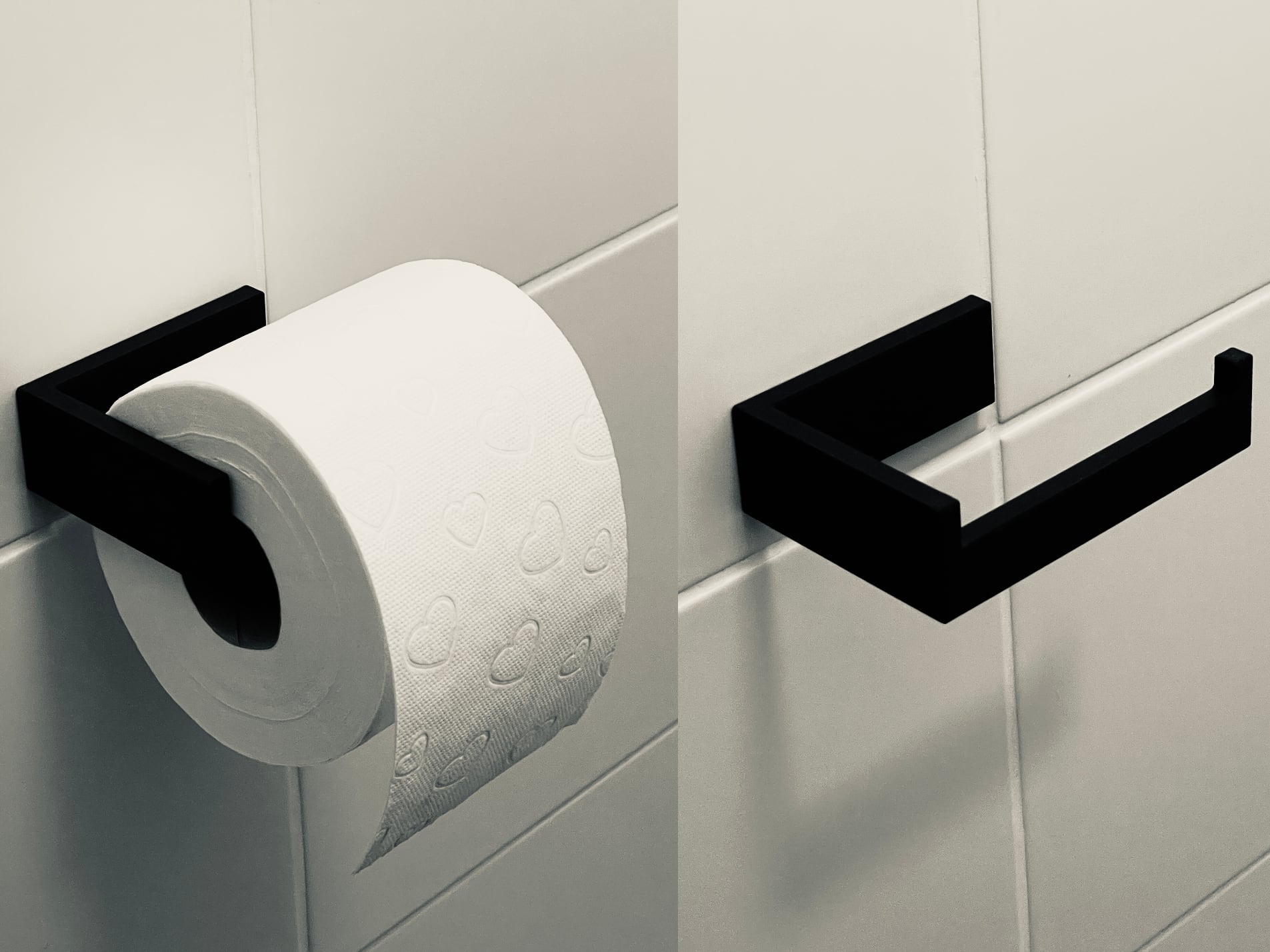 Modern Toilet Paper Holder (Glue Mount)