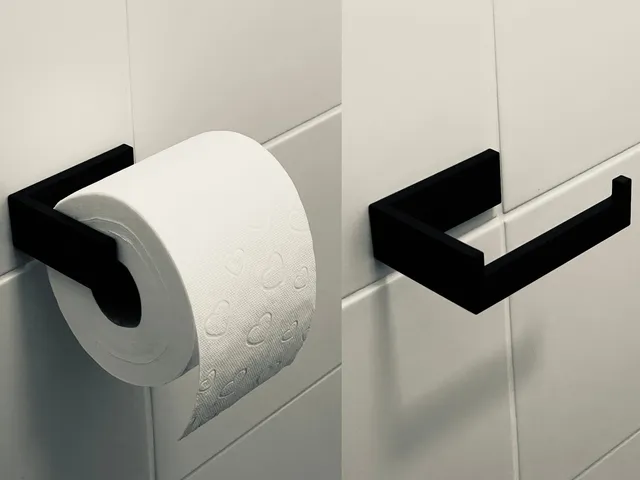Modern Toilet Paper Holder (Glue Mount)