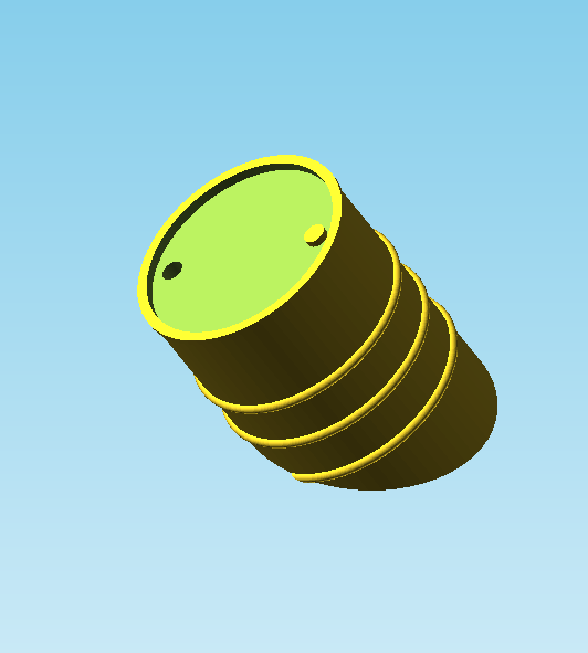 Wooden and Metal Barrel customizable