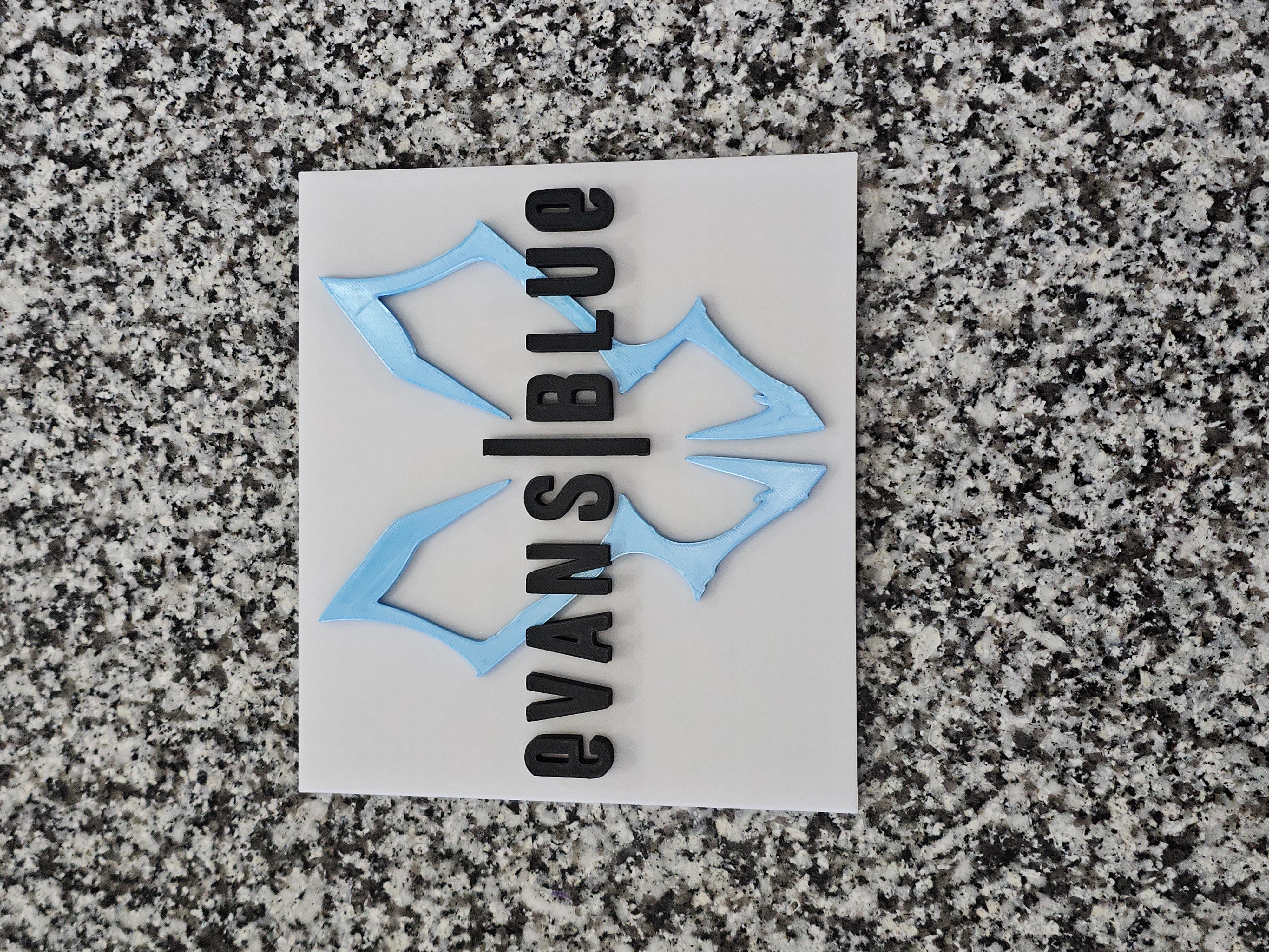 Evans Blue Rock Band Logo Wall Plaque Sign