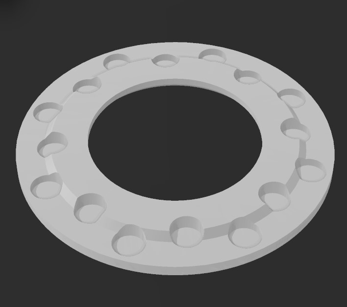 Adapterring für große Spulenlöcher