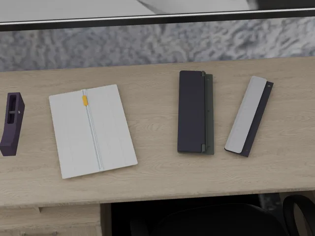 3D Printed Tape Dispenser, Paper Cutter, Hole Puncher, and Ruler!