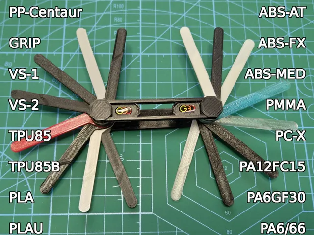 Swiss Knife Plate material samples and holder GPR