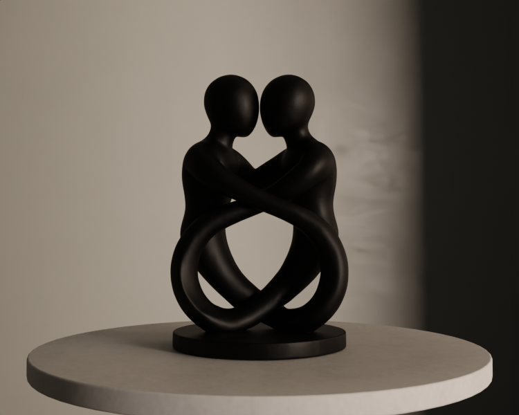 Miniatura 7 do modelo 3D Lovers Intertwined
