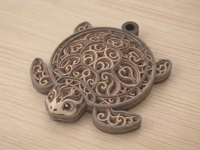 Turtle keychain