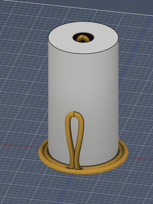 Modern Spiral Paper Towel Holder / Kitchen Roll Stand