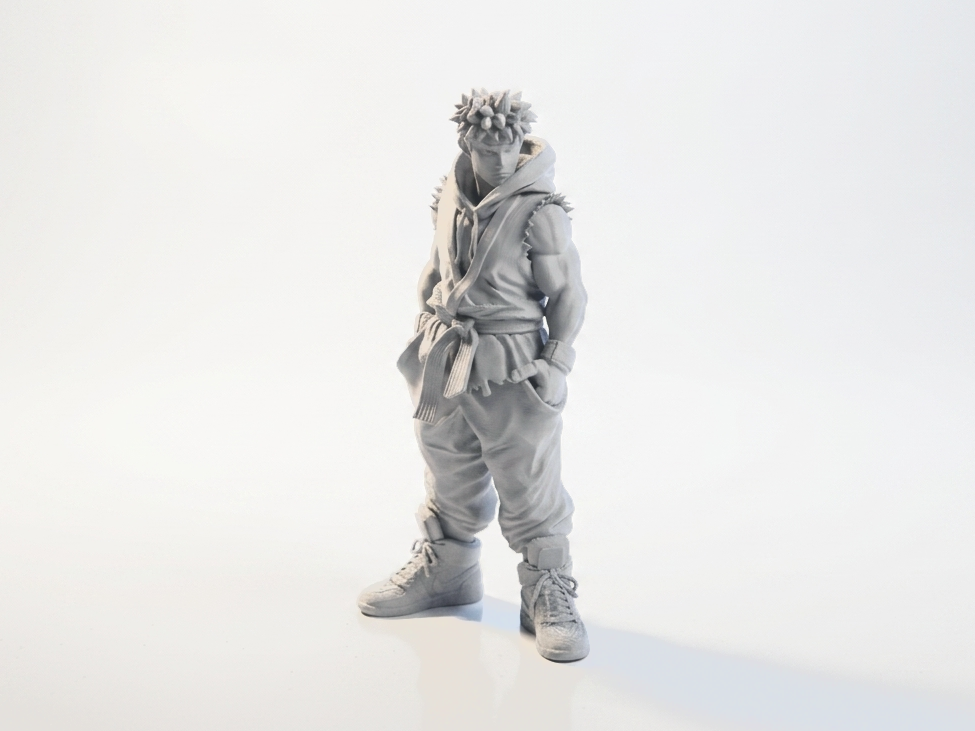 Ryu Street Fighter Figurine Gaming 3D Printable