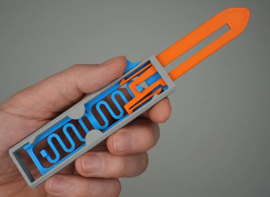 Spring knife fidget